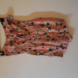 American Rag | Pink Sleeveless Floral Romper | XS | NWOT